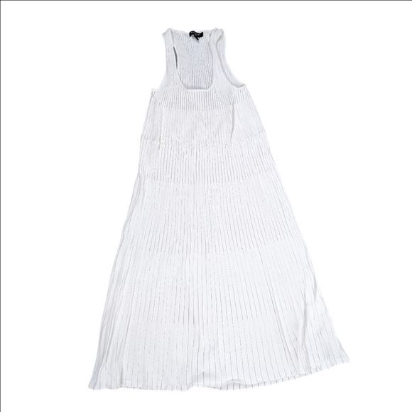 Marciano Off White Sheer Panel Maxi Dress Size Small Sleeveless - Picture 1 of 11